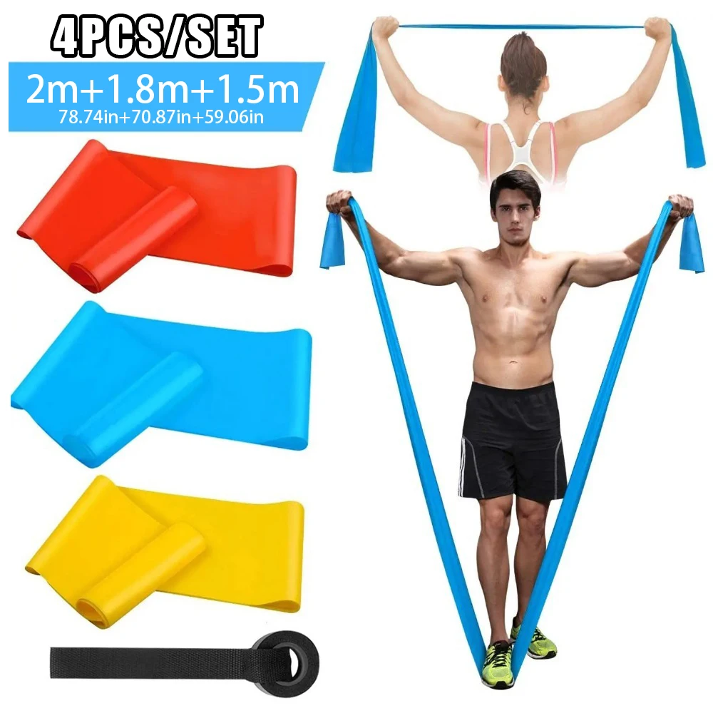 4Pcs/Set Elastic Fitness Bands - đánh giá và giá Crossfit Training Gear
